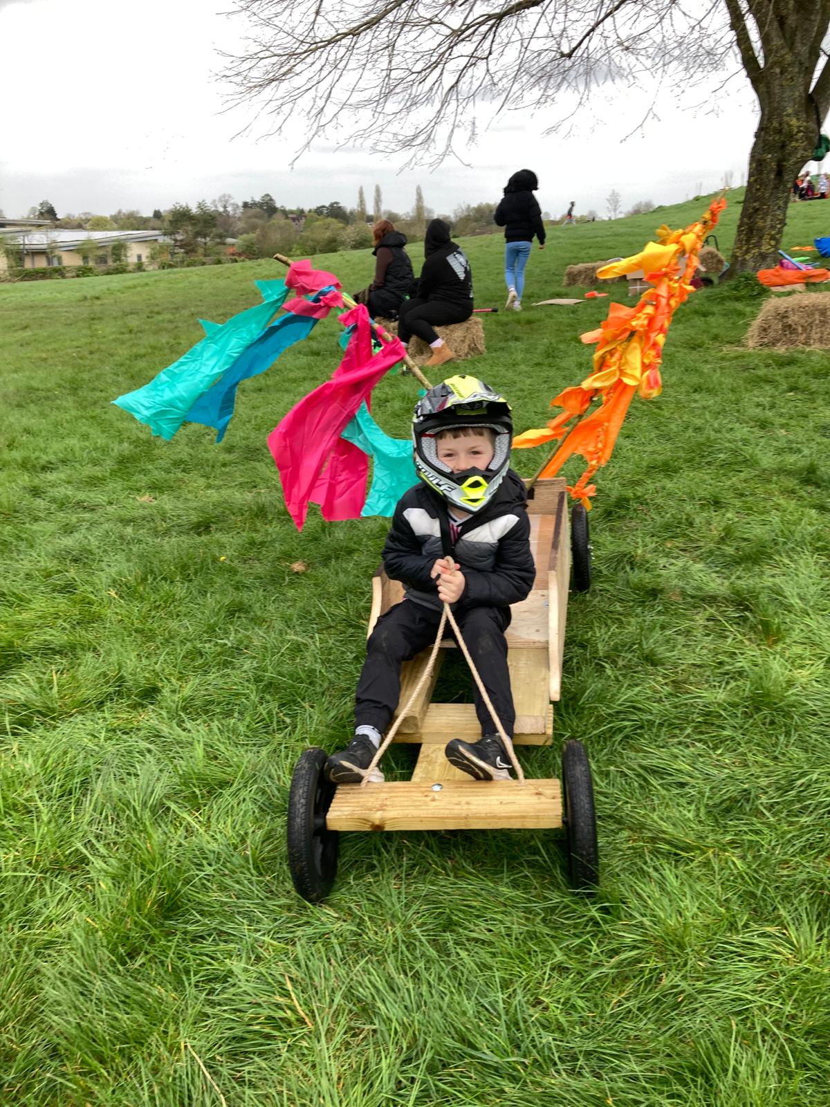 boy  doing a handstand forest school frome somerset